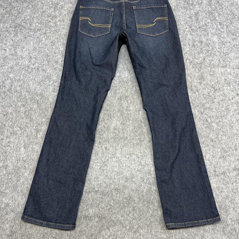 Signature Levi Strauss Jeans Women 10M Blue Modern Straight Stretch Denim Pants - Picture 10 of 16